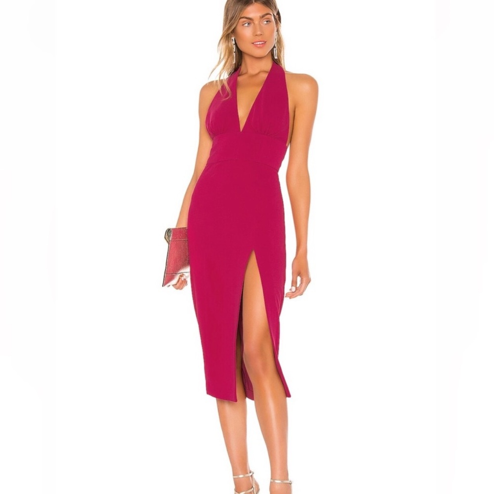 NBD Seamantha Halter Midi Dress